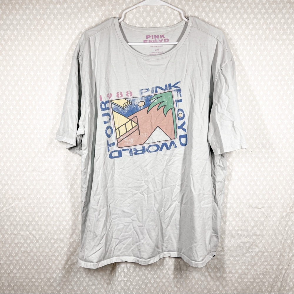 Lucky Brand‎ White Pink Floyd Graphic Print Tee